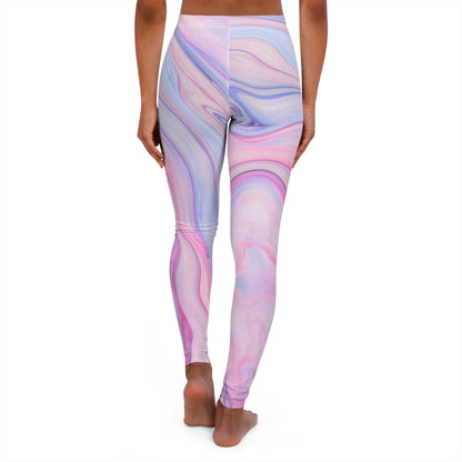 Pink Women's Casual Spandex Leggings