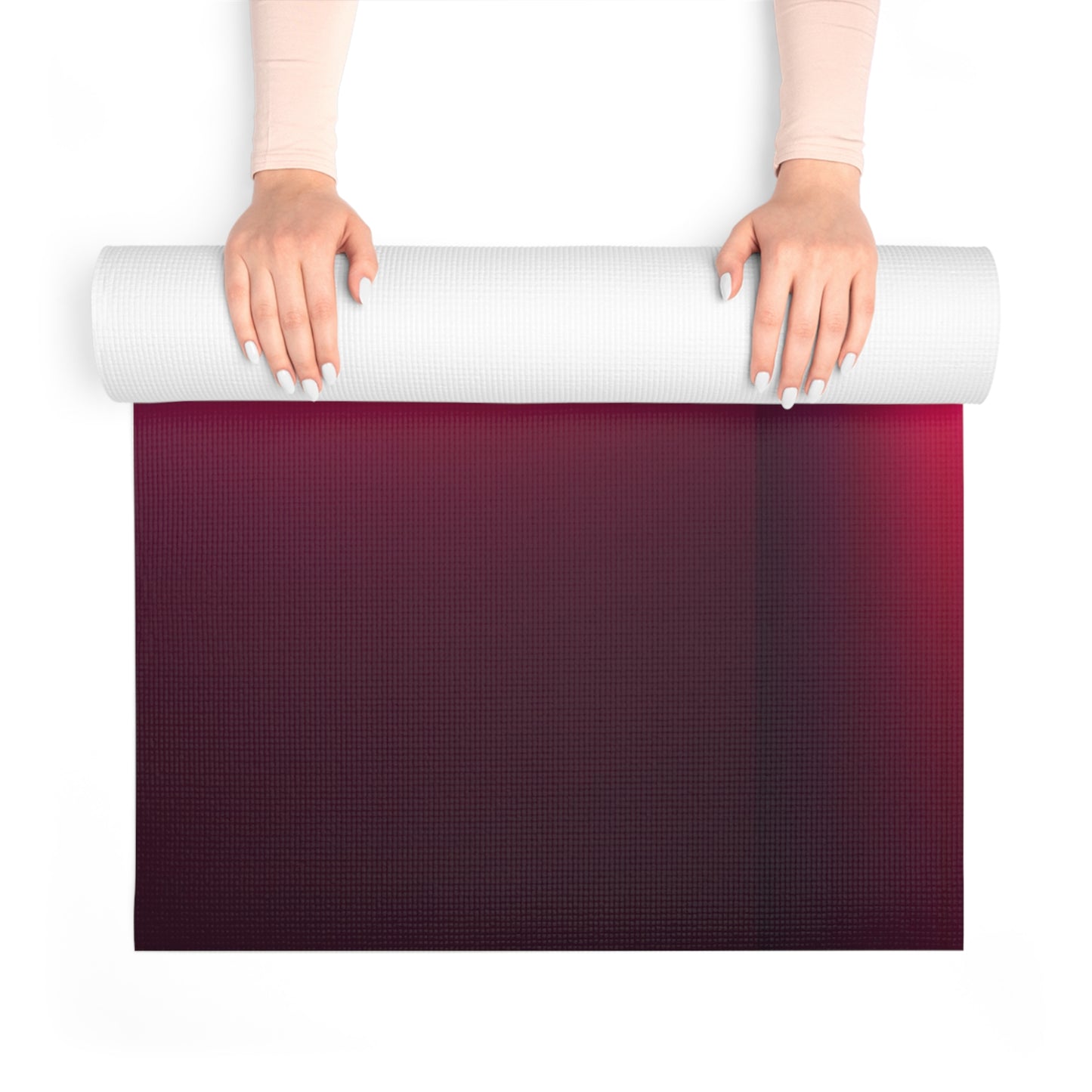 Red & Blue Lotus Foam Yoga Mat