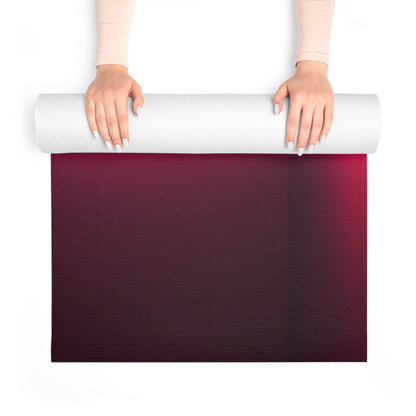 Red & Blue Lotus Foam Yoga Mat