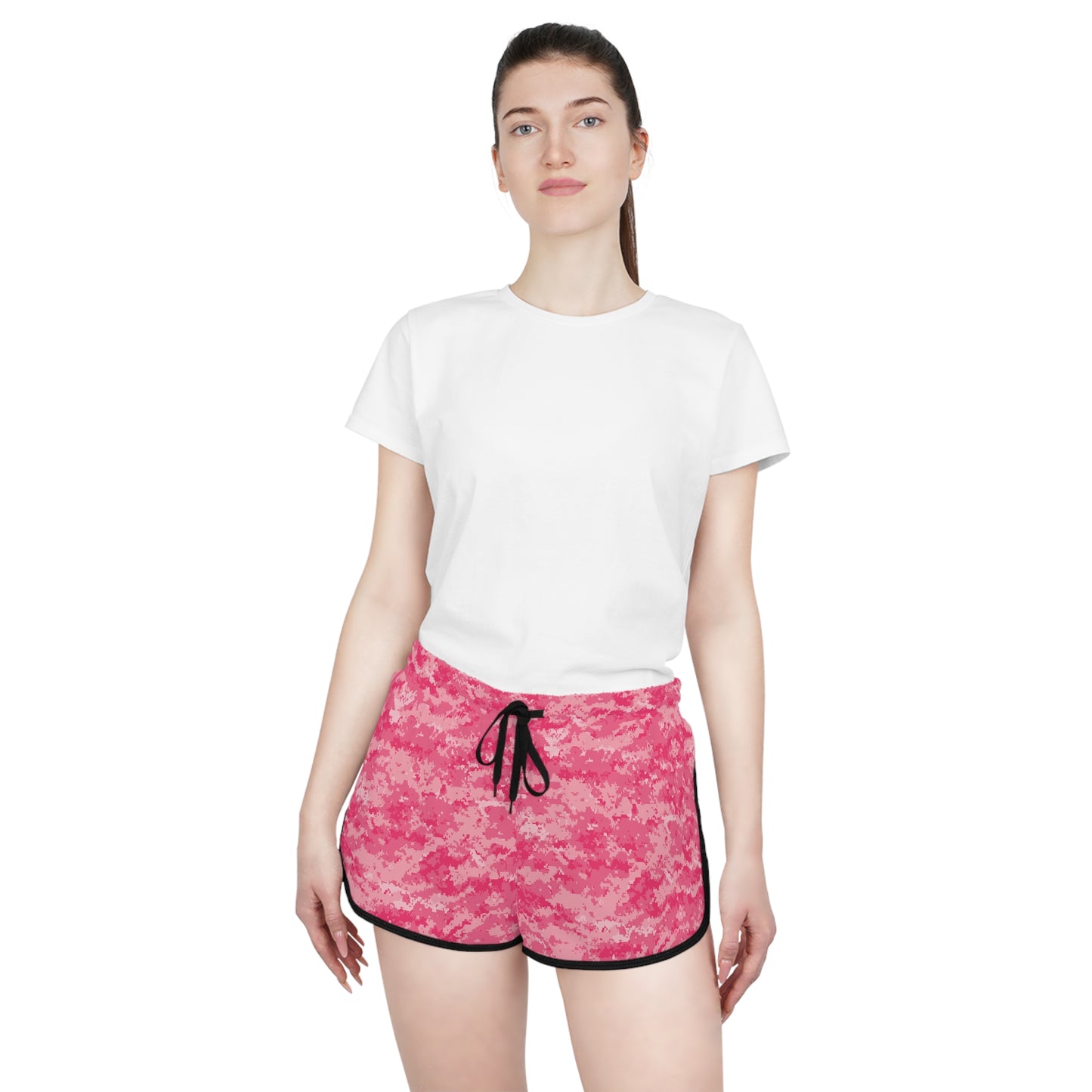 Pink Camo Women's Relaxed Shorts