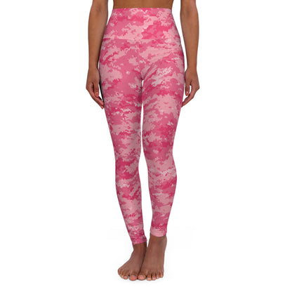 Pink Camo High Waisted Yoga Leggings