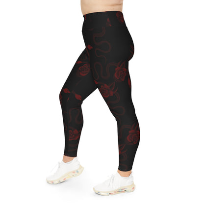 Snake & Roses Plus Size Leggings