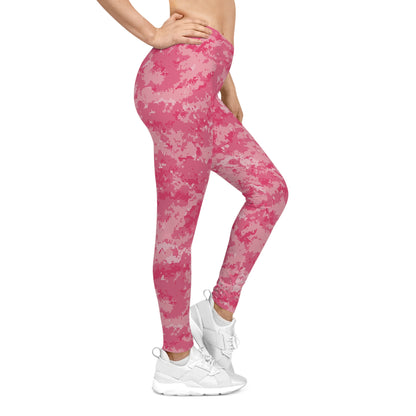 Pink Camo Women's Casual Leggings