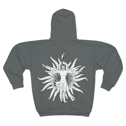 Vitruvian Women Unisex Zip Hoodie