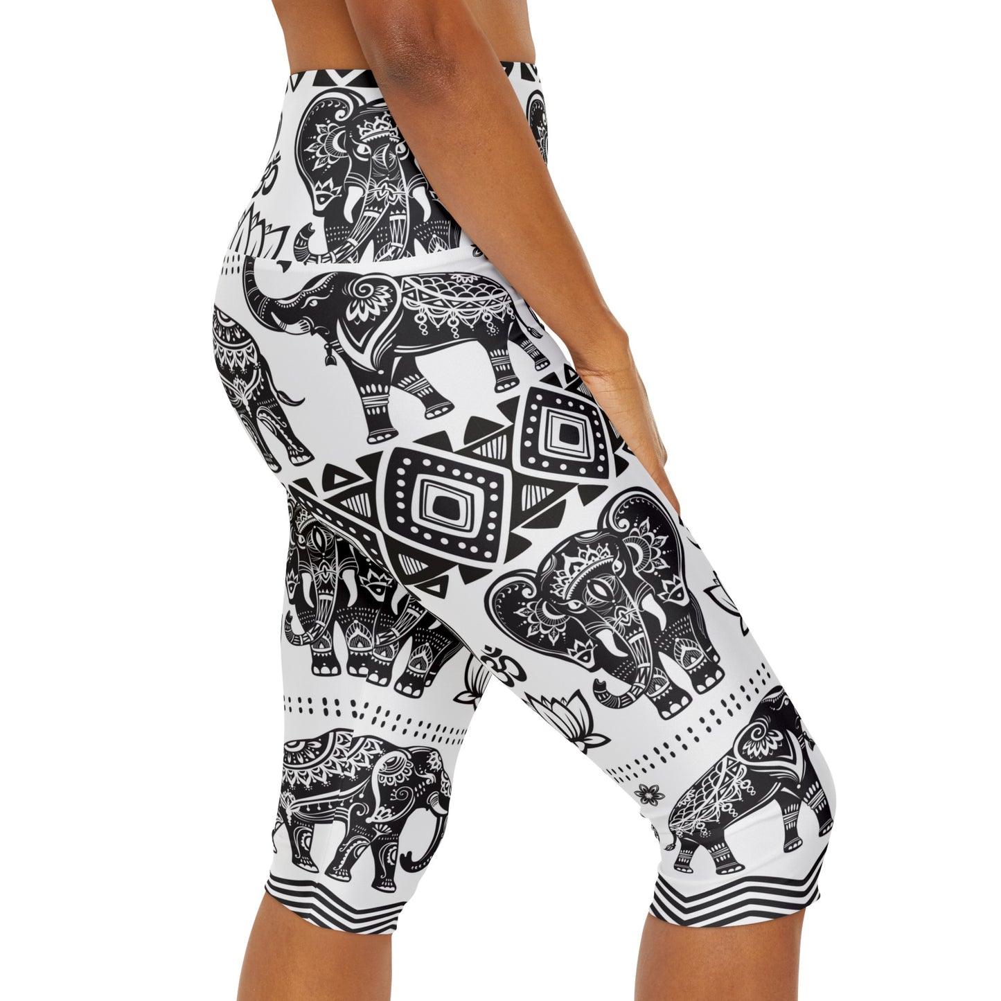 Elephant Yoga Capri Leggings