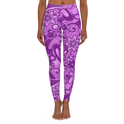 Funky Purple Women's Casual Spandex Leggings