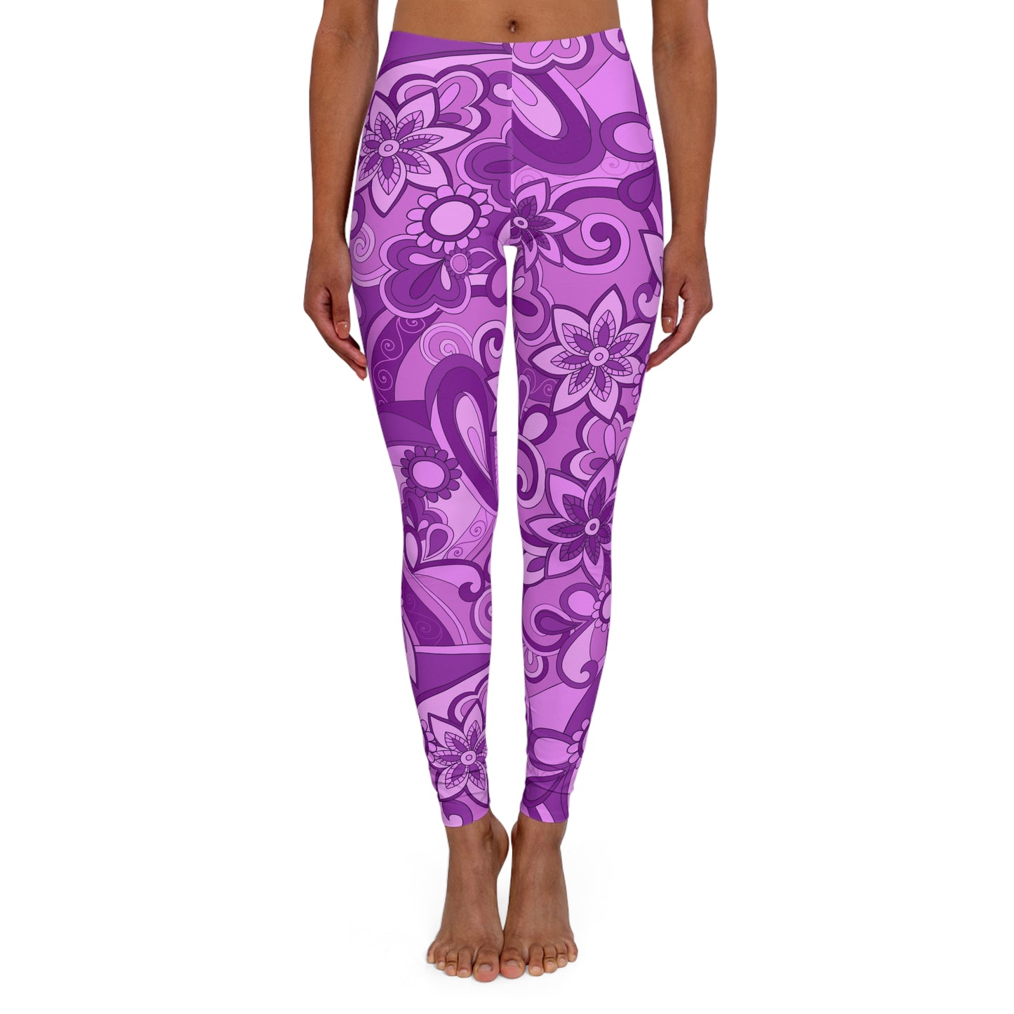 Funky Purple Women's Casual Spandex Leggings