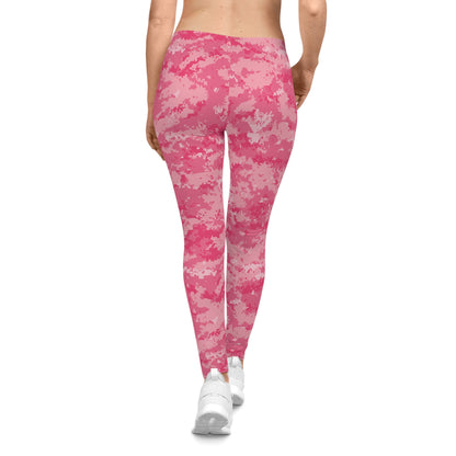 Pink Camo Women's Casual Leggings