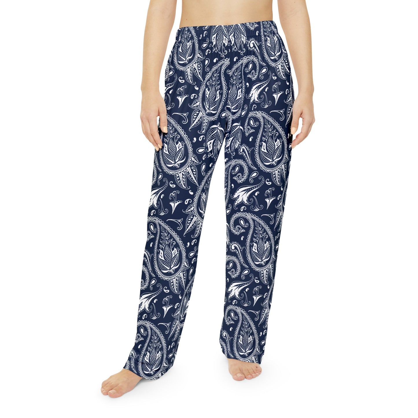 Blue Paisley Women's Pajama Pants