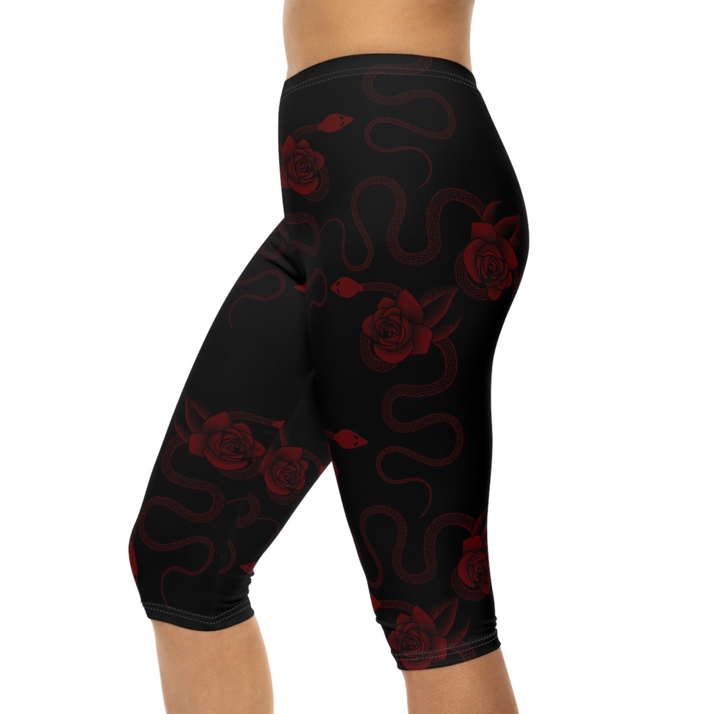 Snake & Roses Women’s Capri Leggings