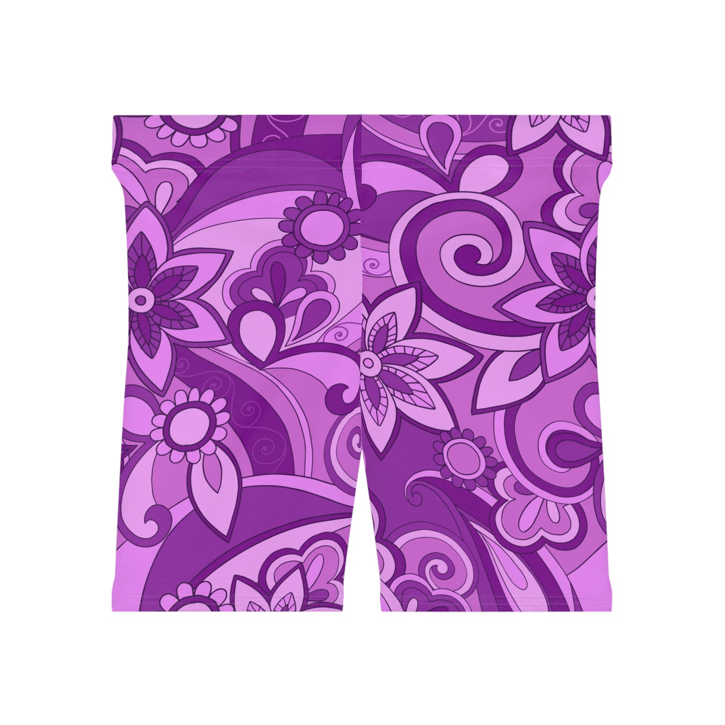 Funky Purple Women's Biker Shorts