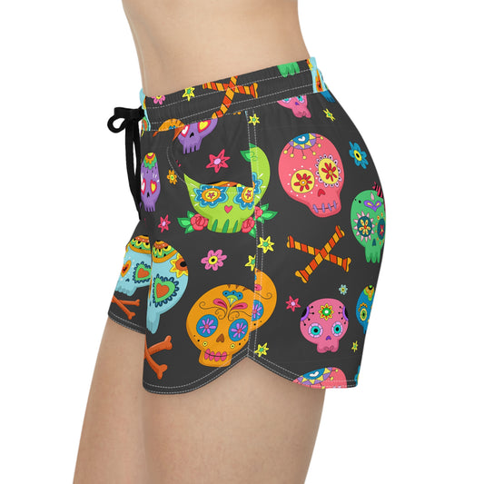 Cute Skulls Women's Casual Shorts