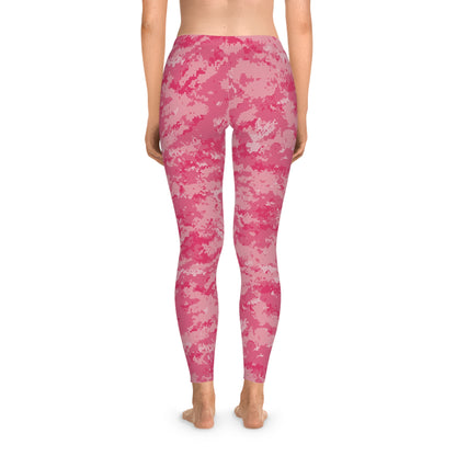 Pink Camo Stretchy Leggings