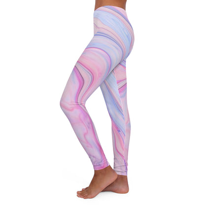 Pink Women's Casual Spandex Leggings