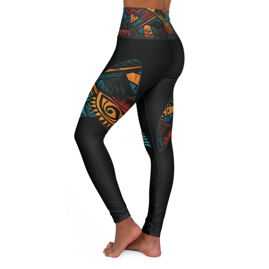 Tribe Color High Waisted Yoga Leggings