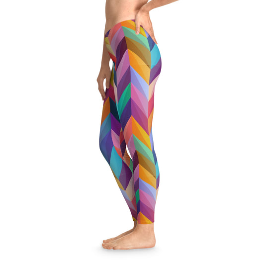 Geo Pattern Stretchy Leggings