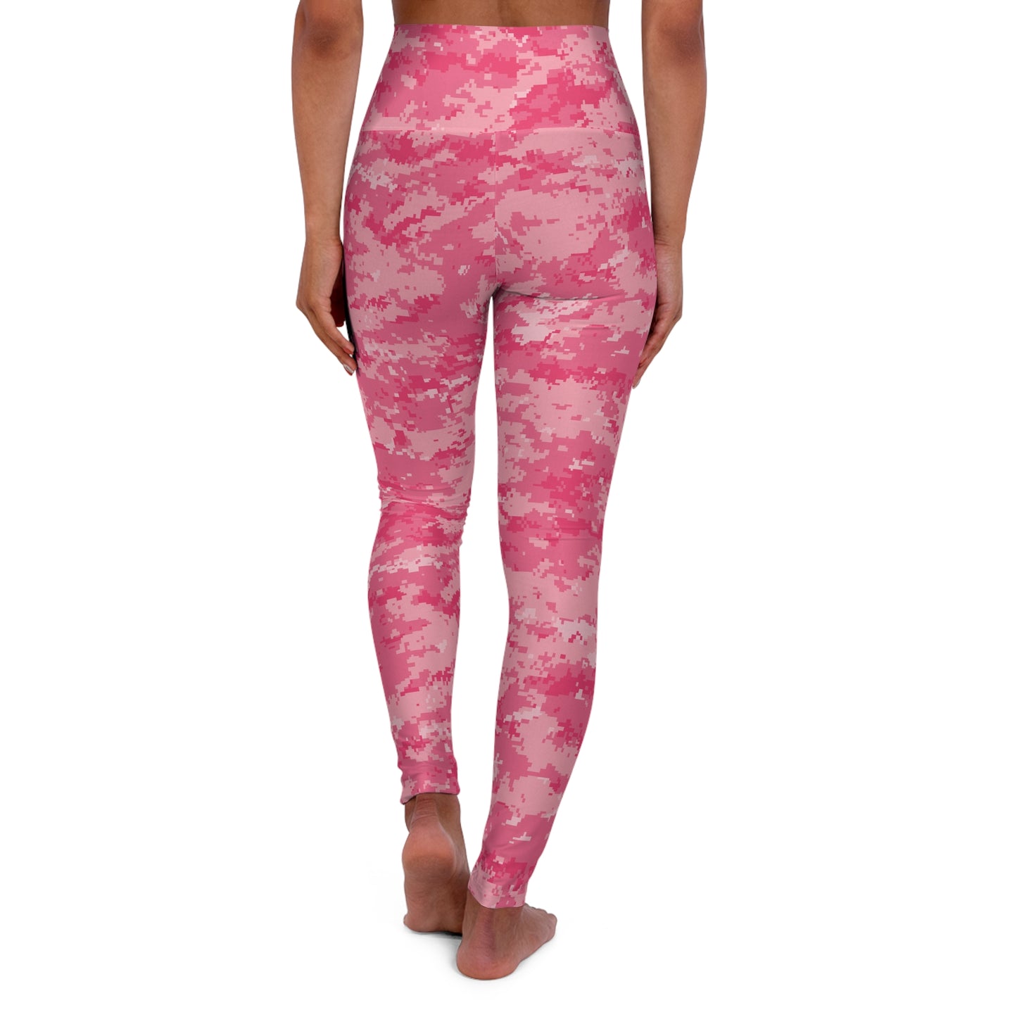 Pink Camo High Waisted Yoga Leggings