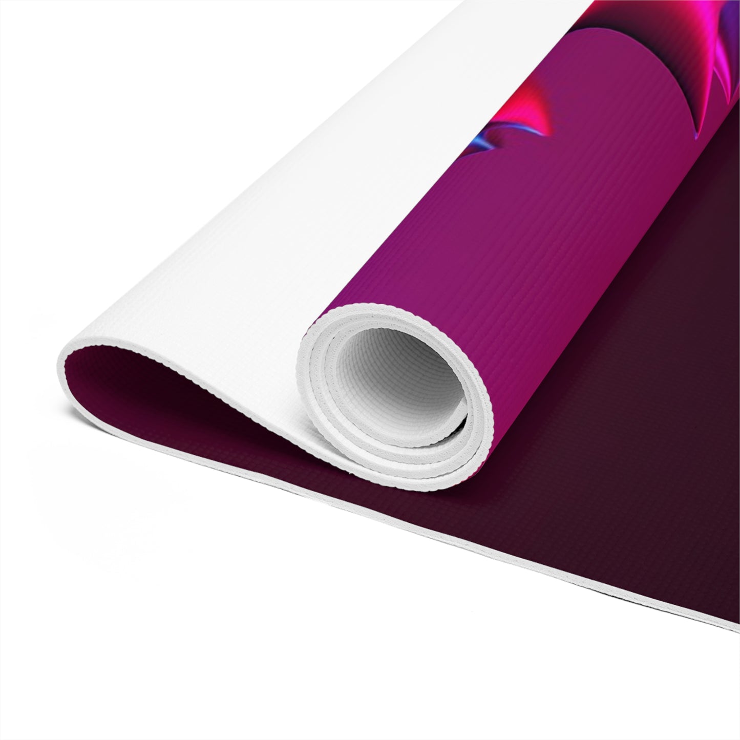 Red & Blue Lotus Foam Yoga Mat