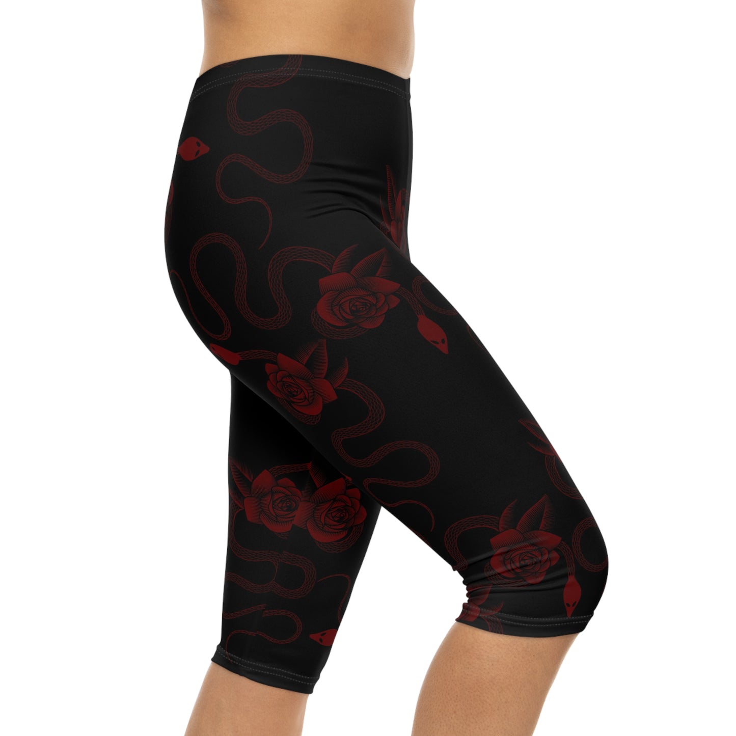 Snake & Roses Women’s Capri Leggings