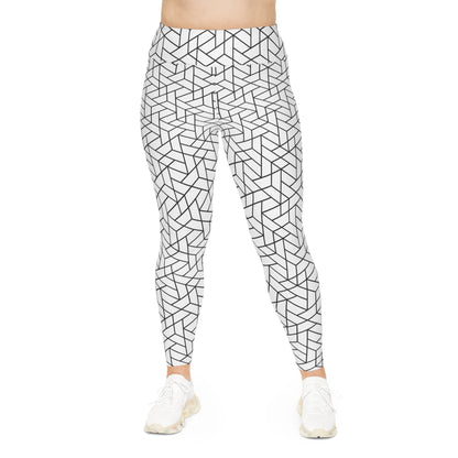 Geometric Plus Size Leggings