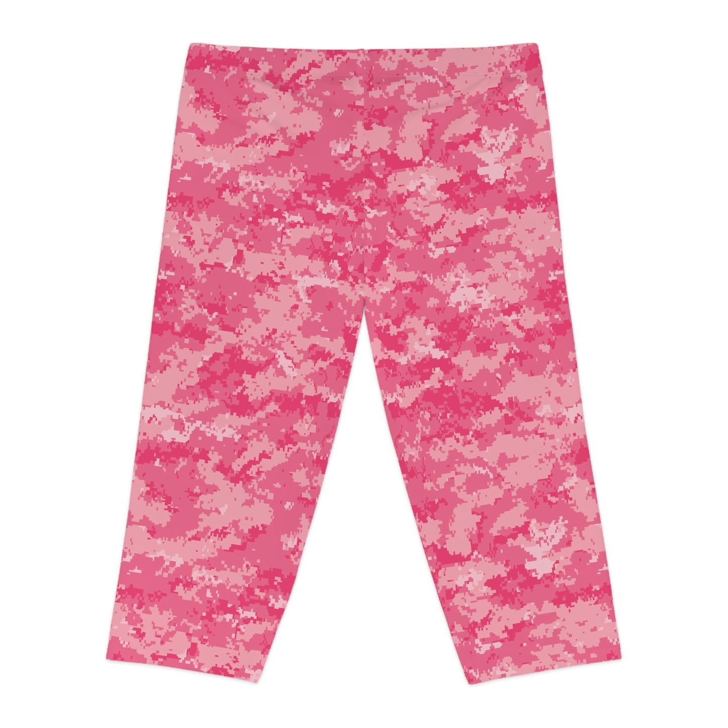 Pink Camo Women's Capri Leggings