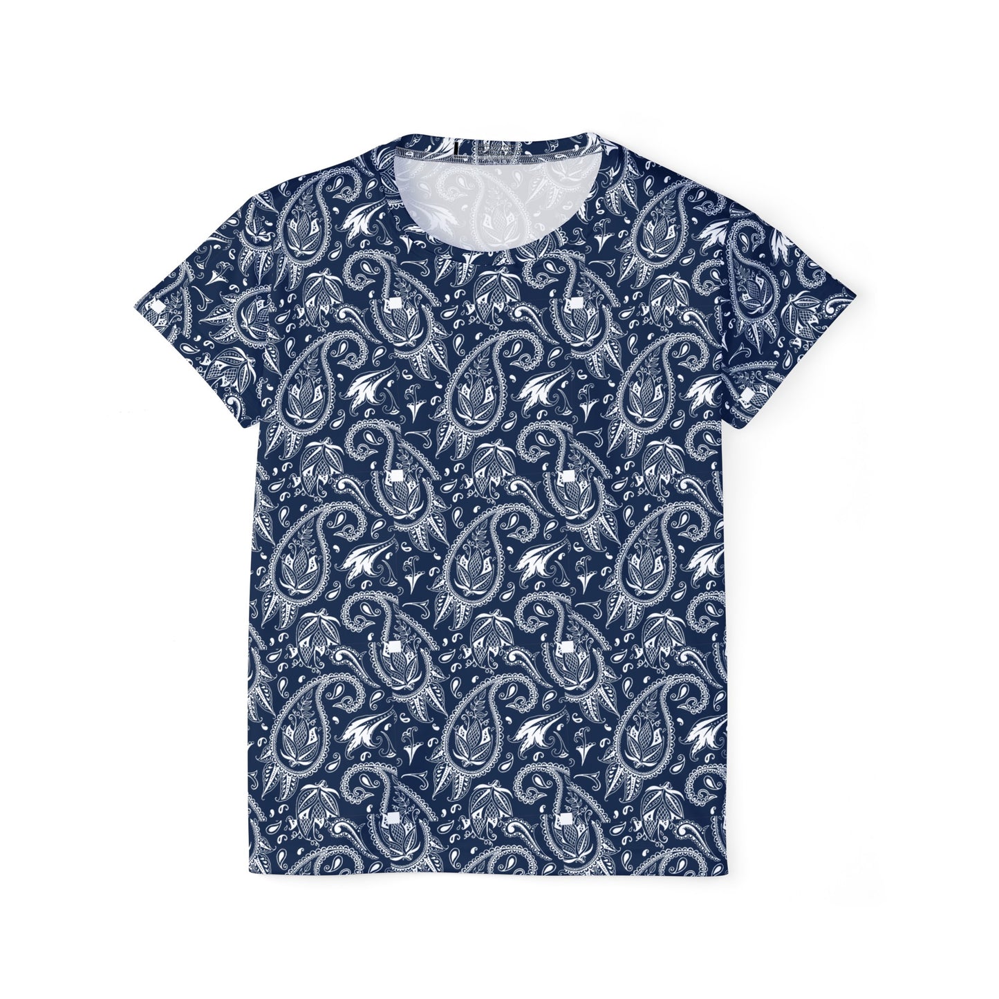 Blue Paisley Women's Sports Jersey