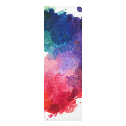 Red &  Purple Splotch Foam Yoga Mat