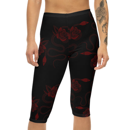 Snake & Roses Women’s Capri Leggings