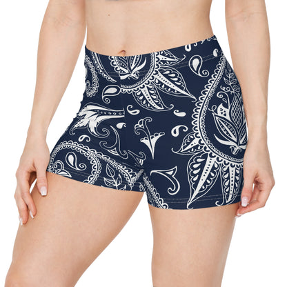 Blue Paisley Women's Shorts