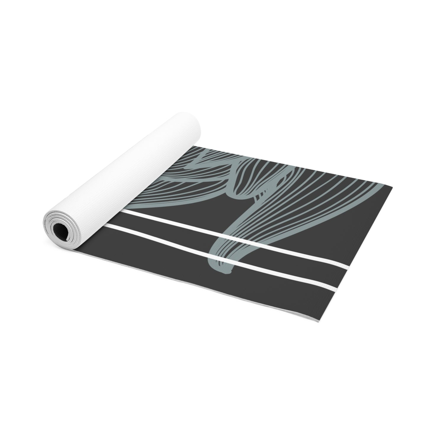 White Flower Foam Yoga Mat
