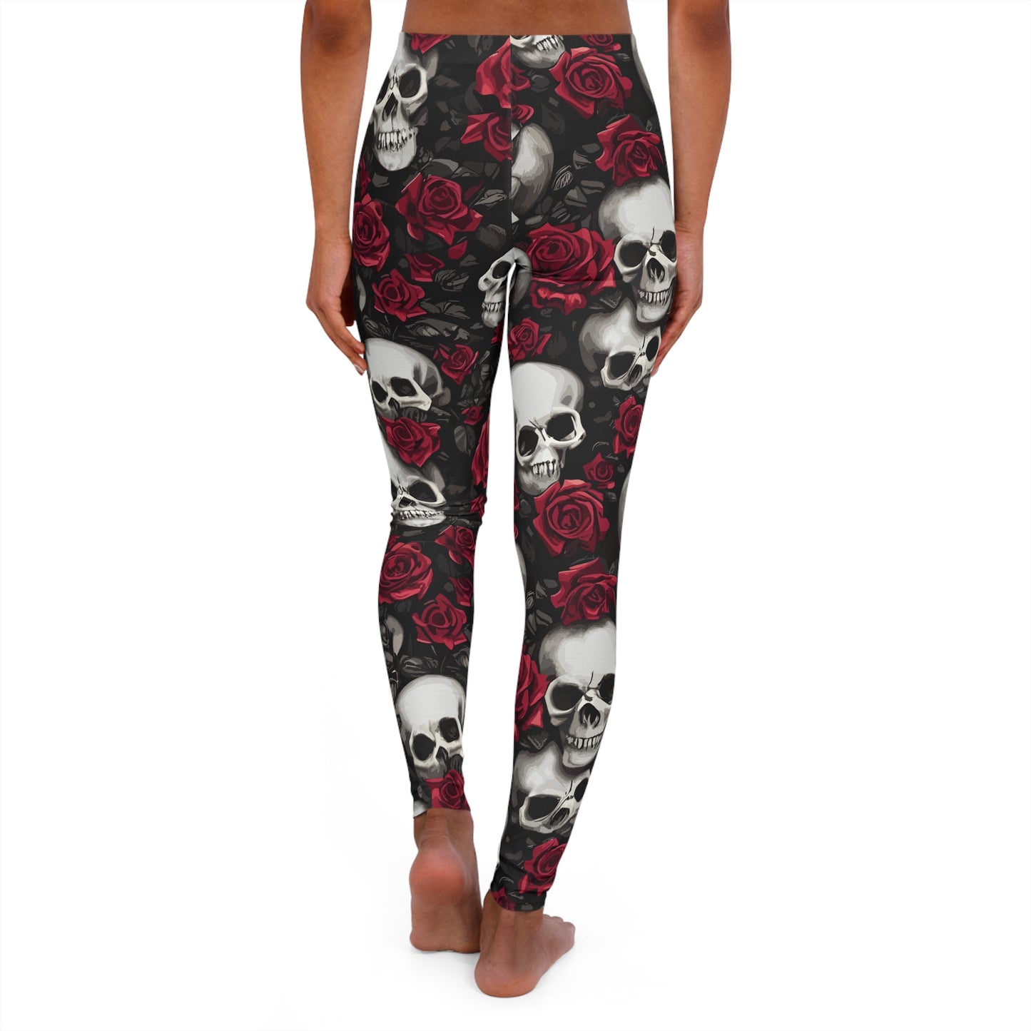 Skulls & Roses Women's Casual Spandex Leggings