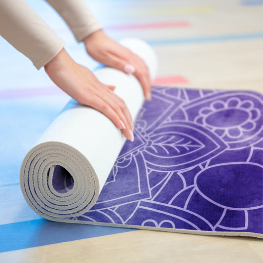 Purple Mandala Foam Yoga Mat