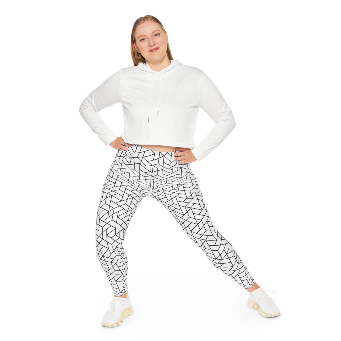 Geometric Plus Size Leggings