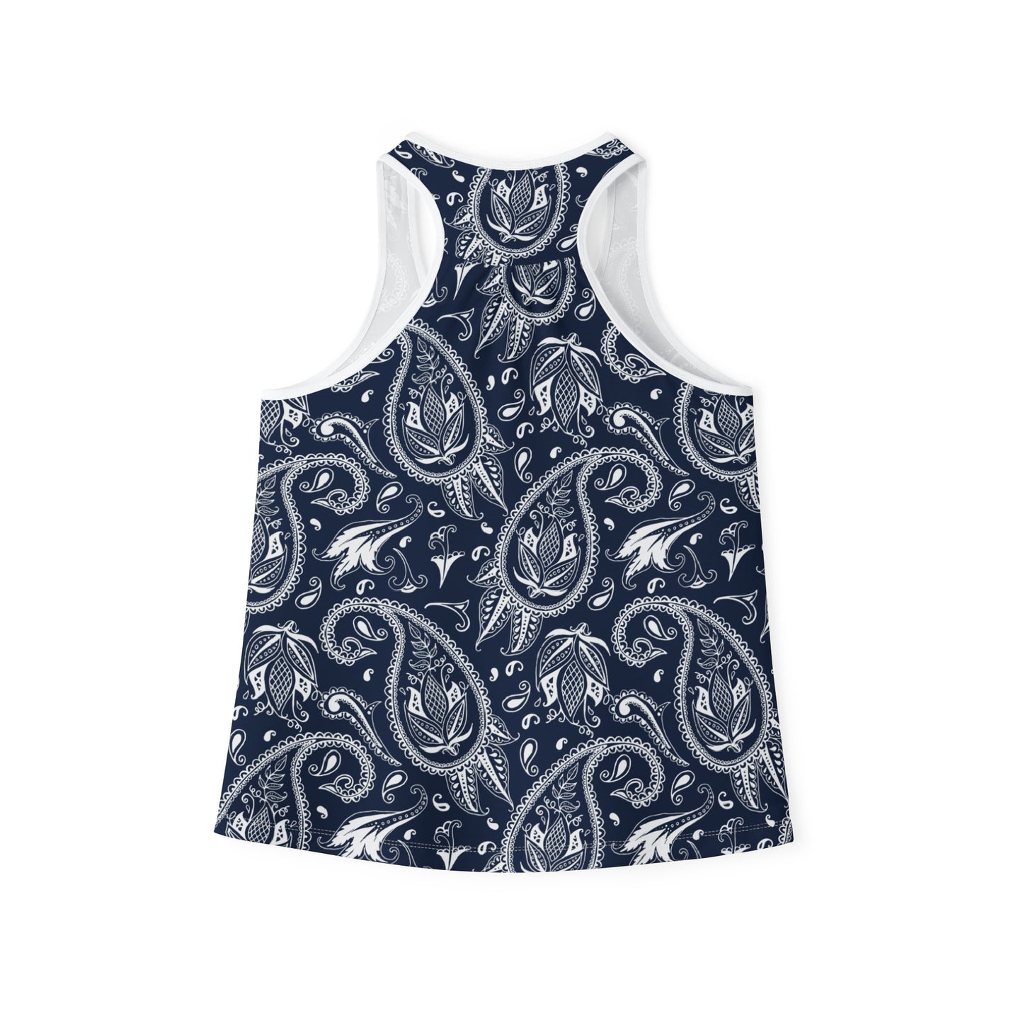 Blue Paisley Women's Tank Top