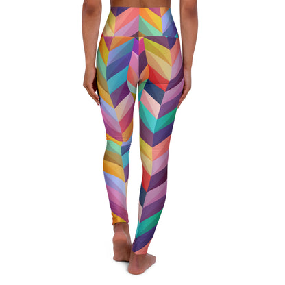 Geo Pattern High Waisted Yoga Leggings