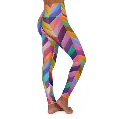 Geo Pattern High Waisted Yoga Leggings