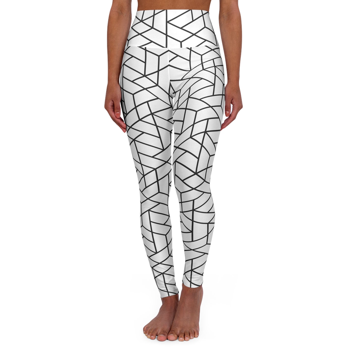 Geometric High Waisted Yoga Leggings