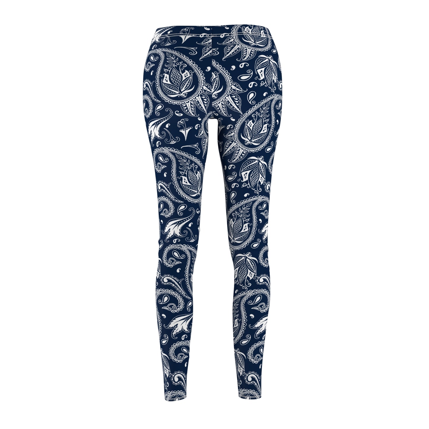 Blue Paisley Women's Casual Leggings