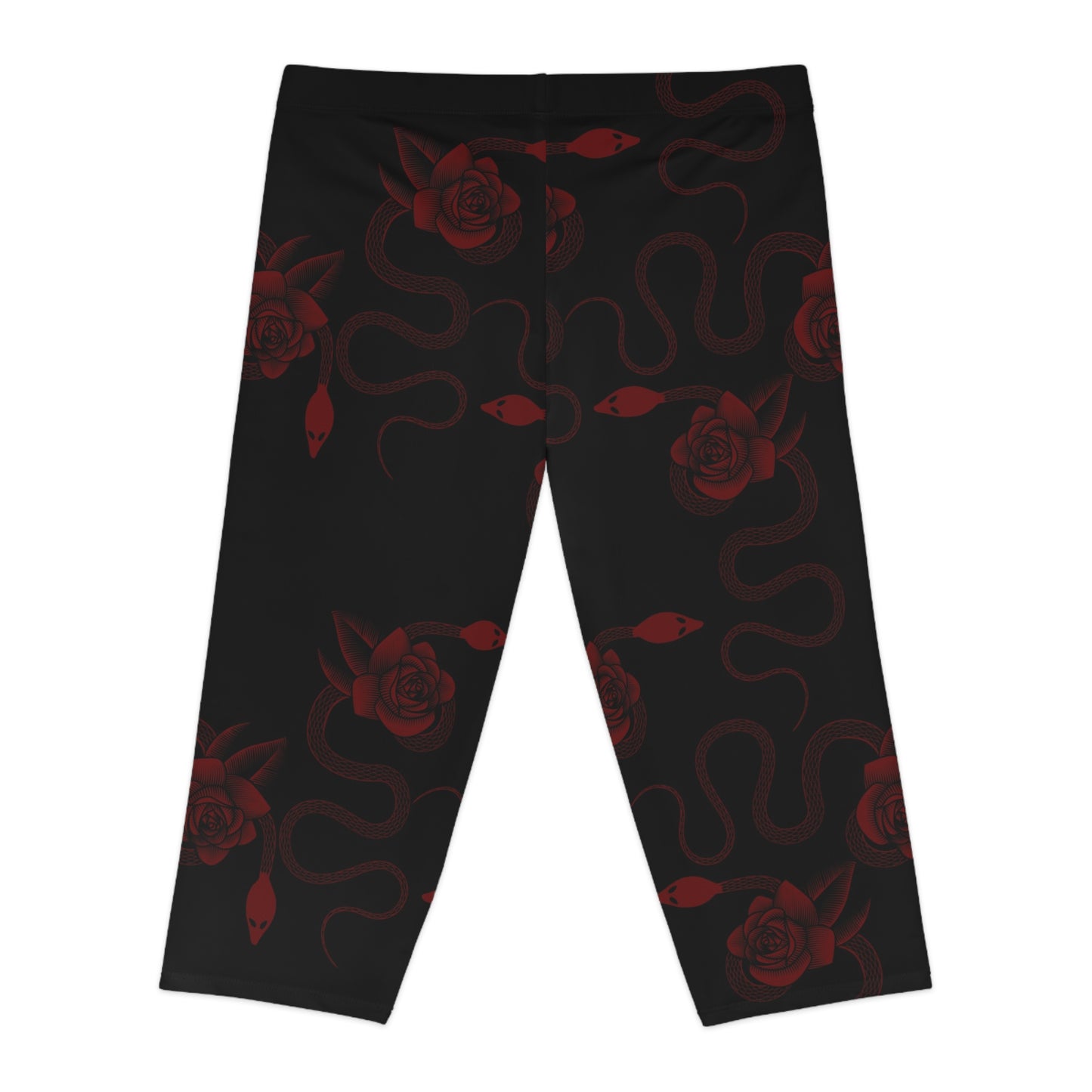 Snake & Roses Women's Capri Leggings