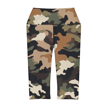 Camo B Yoga Capri Leggings (AOP)