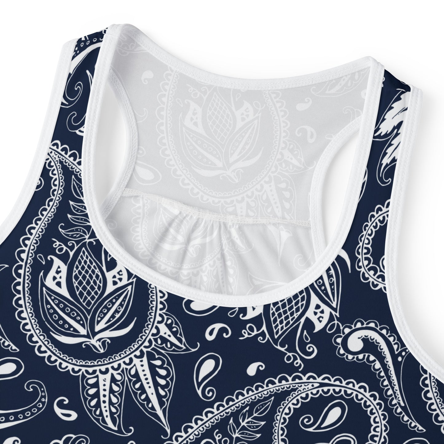 Blue Paisley Women's Tank Top