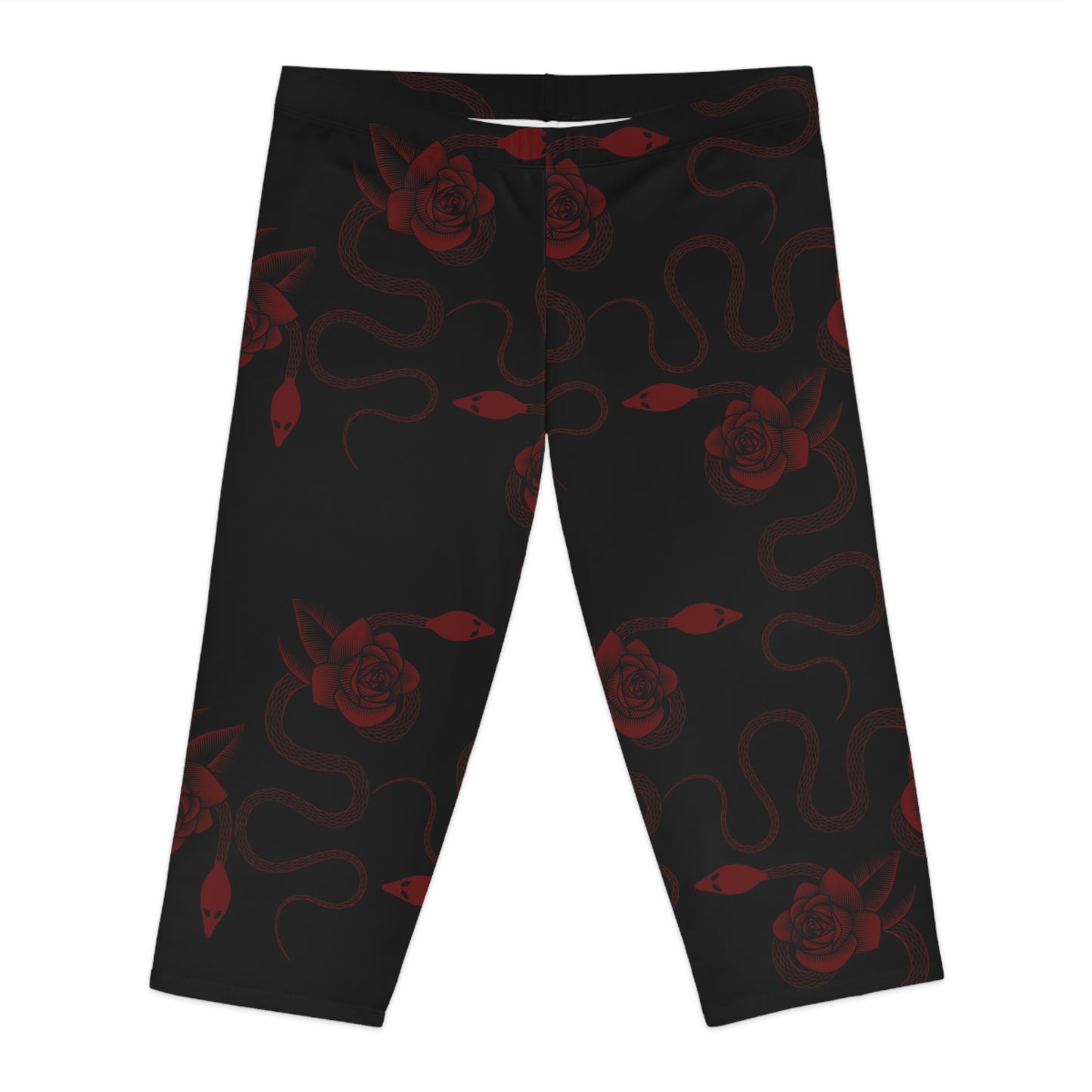 Snake & Roses Women's Capri Leggings