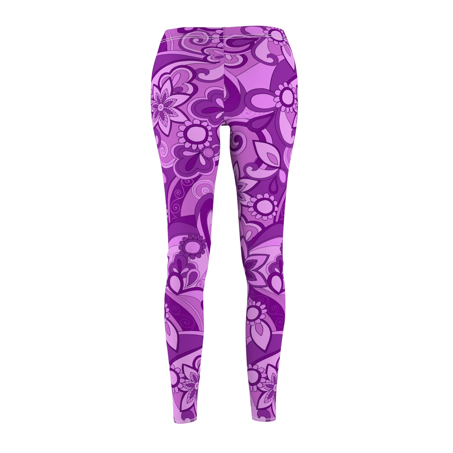 Funky Purple Women's Cut & Sew Casual Leggings