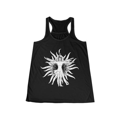 Vitruvian Women's Flowy Racerback Yoga Tank