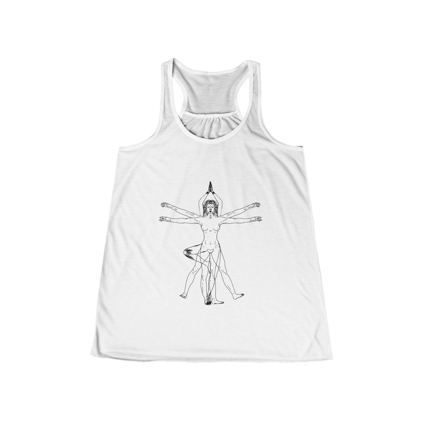 Vitruvian Women's Flowy Racerback Yoga Tank