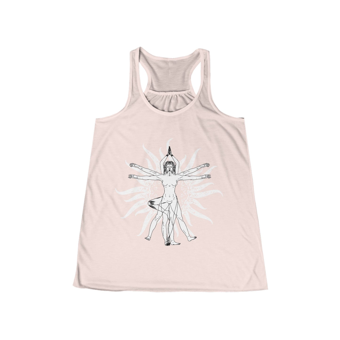 Vitruvian Women's Flowy Racerback Yoga Tank