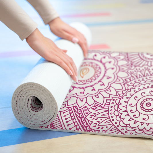Pink Mandala Foam Yoga Mat