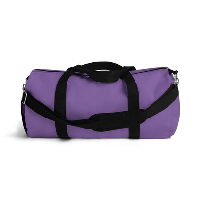 Yoga Pose Purple Duffel Bag