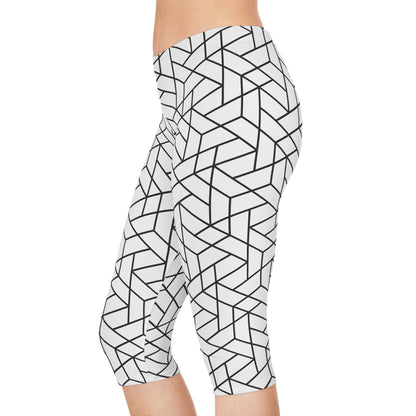 Geometric Women's Capri Leggings