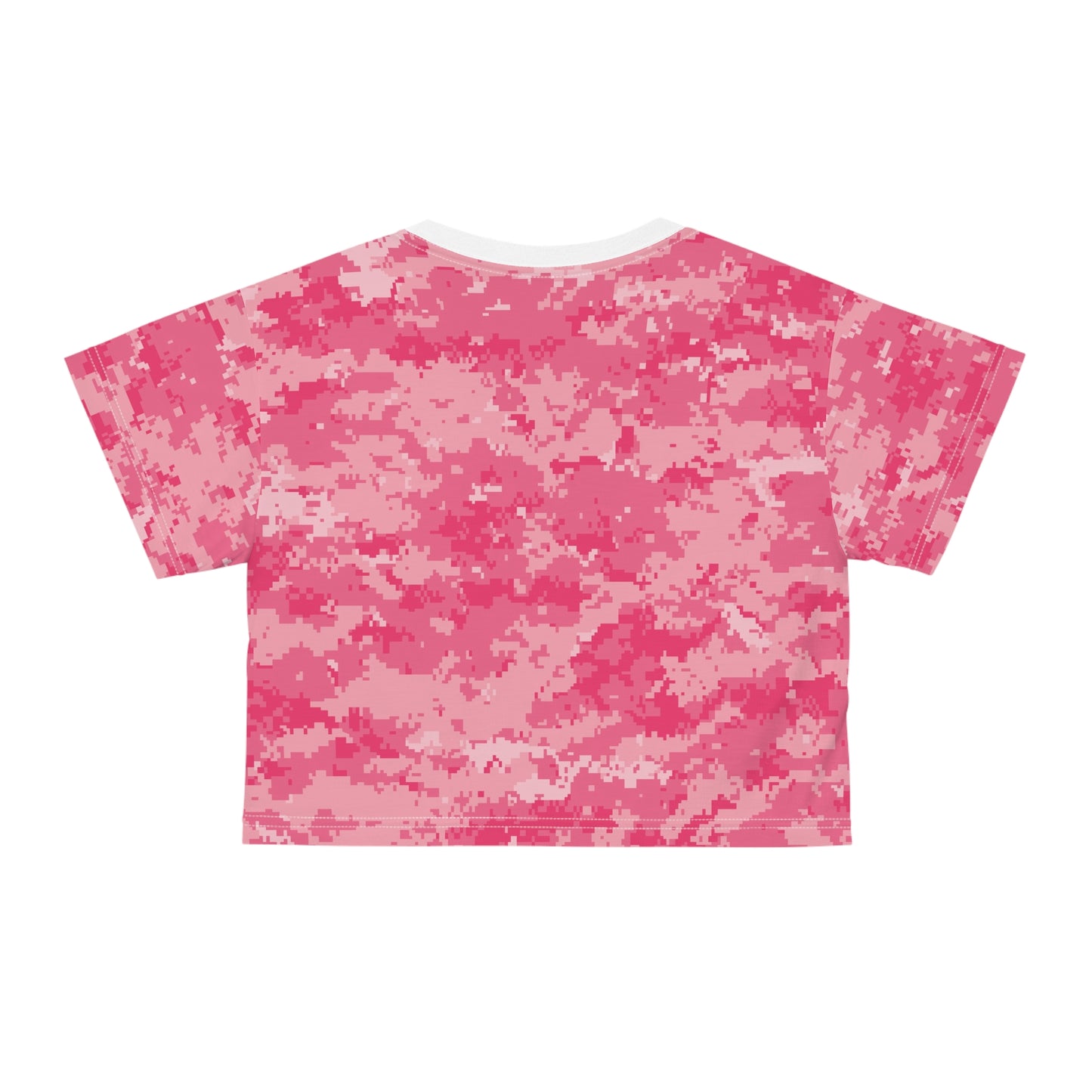 Pink Camo Crop Tee